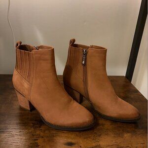 Blondo Tan Suede Ankle Boots - Waterproof